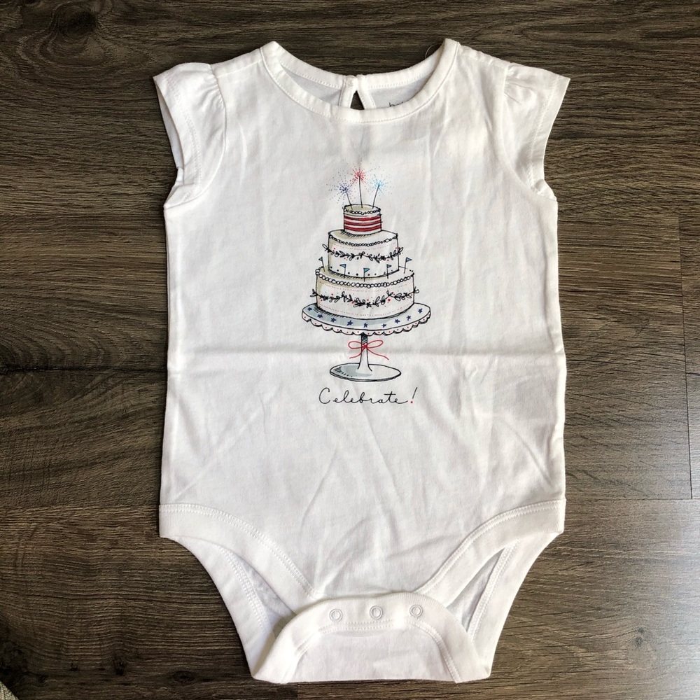 Gap patriotic onesie.